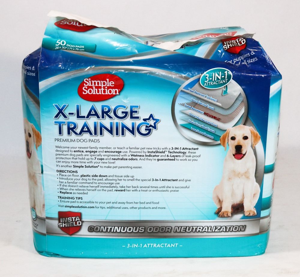 BAG OF 50 SIMPLE SOLUTION XL TRAINING PADS