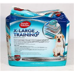 BAG OF 50 SIMPLE SOLUTION XL TRAINING PADS