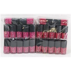 LOT OF 24 BOTTLES OF NAIL POLISH