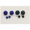 Image 1 : 2 PAIRS OF NEW "DOUBLE THE FUN" SPARKLE BALLS STUD