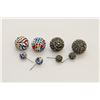 Image 1 : 2 PAIRS OF NEW "DOUBLE THE FUN" SPARKLE BALLS STUD