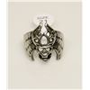 Image 1 : NEW GOTHIC SKULL BIKER RING SIZE: 11