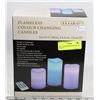 Image 1 : 3PK COLOR CHANGING R/C PILLAR CANDLES