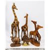 Image 1 : SET OF 4 WOODEN GIRAFFES