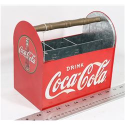 METAL COCA COLA UTENSIL CADDY