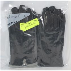 2PK LADIES LEATHER GLOVES SMALL.