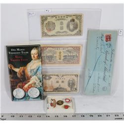 LOT OF ASSORTED COLLECTIBLES INCLUDING SILVER