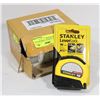 Image 1 : BOX OF STANLEY LEVERLOCK TAPE MEASURES