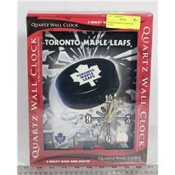 TORONTO MAPLE LEAFS WALL CLOCK.