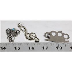 LOT OF 3 PENDANTS