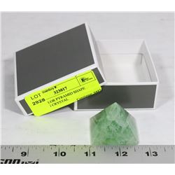JADE COLOR PYRAMID SHAPE HEALING CRYSTAL