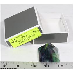RAINBOW FLUORITE PYRAMID SHAPE HEALING CRYSTAL