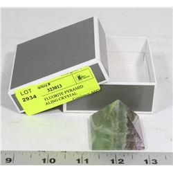 RAINBOW FLUORITE PYRAMID SHAPE HEALING CRYSTAL