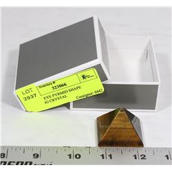 TIGERS EYE PYRAMID SHAPE HEALING CRYSTAL