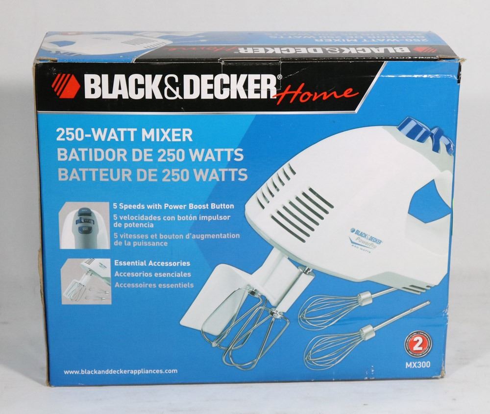 250 WATT BLACK AND DECKER MIXER.