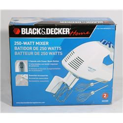 250 WATT BLACK AND DECKER MIXER.