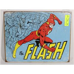 THE FLASH RETRO STYLE TIN SIGN 12"X16"