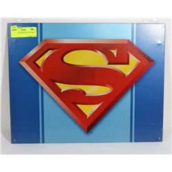 SUPERMAN RETRO STYLE TIN SIGN 12"X16".
