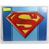 Image 1 : SUPERMAN RETRO STYLE TIN SIGN 12"X16".