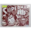 Image 1 : SUPERMAN RETRO STYLE TIN SIGN 12"X16".