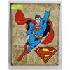 Image 1 : SUPERMAN RETRO STYLE TIN SIGN 12"X16".