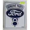 Image 1 : FORD GENUINE PARTS RETRO STYLE TIN SIGN 12"X16".