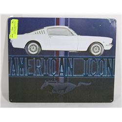 AMERICAN ICON FORD MUSTANG RETRO STYLE TIN SIGN