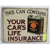 Image 1 : SHELL MOTOR OIL RETRO TIN SIGN 12"X16".