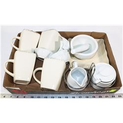 KITCHEN LOT INLC, MORTOR & PESTLE, CUPS, DIP BOWLS