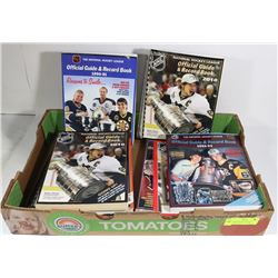 8 BOOKS NATIONAL HOCKEY LEAGUE OFFICIAL GUIDE &