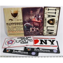 FLAT OF COLLECTIBLES PLATES INC LAMBORGHINI AND