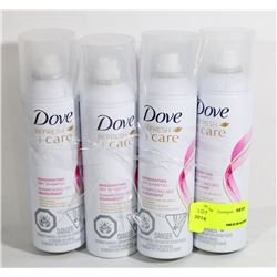 LOT OF 4 DOVE REFRESH PLUS CARE INVIGORATING