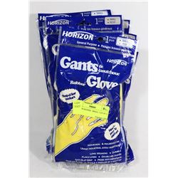 RUBBER GLOVES   SMALL  LOT OF 12