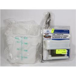 LOT OF ASSORTED NEW KITCHEN SUPPLIES INCLUDING