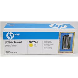 HP COLOR LASERJET Q3972A YELLOW CARTRIDGE.