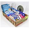 Image 1 : FLAT OF ASSORTED ITEMS INCL MEMOREX CD/DVD LABEL