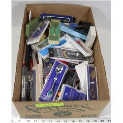 LARGE BOX OF ASSORTED COLLECTOR SPOONS
