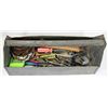 Image 1 : METAL TOOL BOX WITH ASSORTED TOOLS & HARDWARE