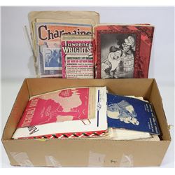 FLAT OF ASSORTED VINTAGE SHEET MUSIC