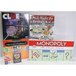 SET OF 5 SEALED BOARD GAMES