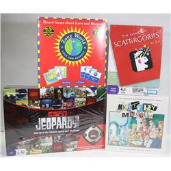 SEALED SET OF 4 BOARD GAMES