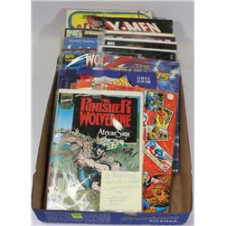 FLAT OF 13 ASSORTED MARVEL COMICS