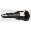 Image 1 : GUITAR LYON BY WASHBURN BLACK ELECTRIC WITH SOFT