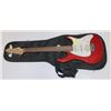 Image 1 : GUITAR PEAVEY RED ELECTRIC WITH SOFT CASE.