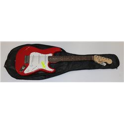 GUITAR SQUIRE BY FENDER RED MINI ELECTRIC WITH