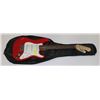 Image 1 : GUITAR SQUIRE BY FENDER RED MINI ELECTRIC WITH