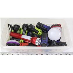 LOT OF EDDIE BAUER MULTIFUNCTION FLASHLIGHTS