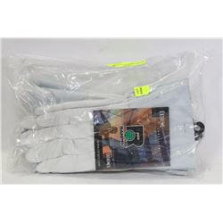 4 PAIRS OF RANPRO LEATHER GLOVES LARGE
