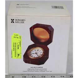 NEW HOWARD MILLER ROSEWOOD TABLE TOP CLOCK WITH