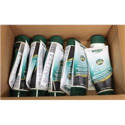 LOT OF NINE 6OZ TUBE WORX HAND CLEANER.